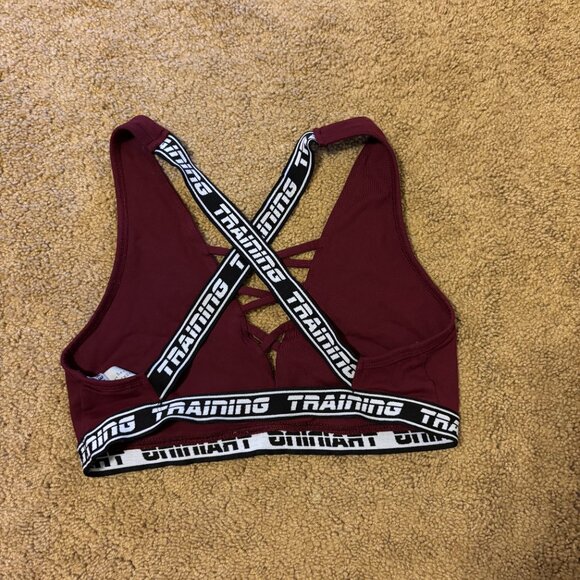 Maroon Sports Bra - Picture 2 of 2